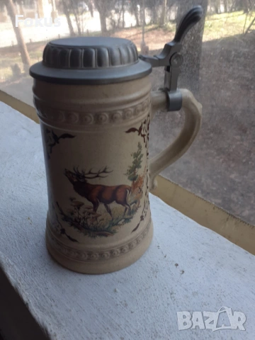 Старя рядка колекционерска халба за бира WMF ловна тематика, снимка 7 - Антикварни и старинни предмети - 53432077