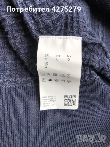 BOSS Kamolo Sweater памучен пуловер L, снимка 11 - Пуловери - 49364568