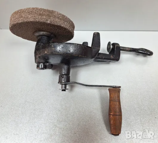 Стар, здрав, работещ Ръчен Шмиргел, снимка 17 - Други инструменти - 48779090