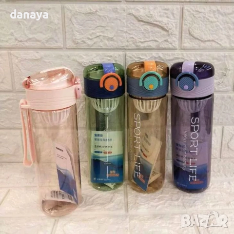 6055 Спортна бутилка за вода с инфузер за плодове или чай Sport Life, 500мл, снимка 5 - Други - 51733215