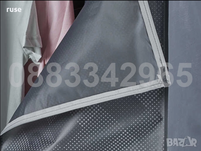 НОВИ! Текстилен гардероб 75 х 145 x 50 см, снимка 6 - Гардероби - 52817838