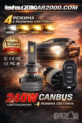 Лед Крушки с дистанционно " ТриКолор"