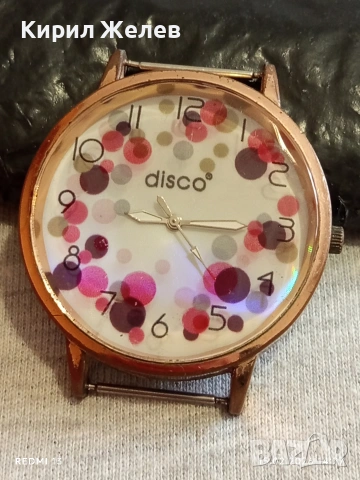 Фешън диско часовник много красив интересен 51841, снимка 2 - Дамски - 53484266