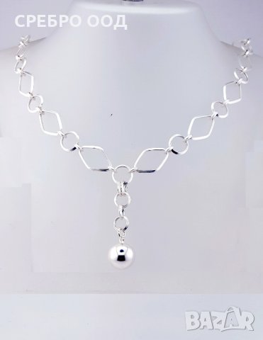 Дамски сребърни колиета 925 Аg, снимка 6 - Колиета, медальони, синджири - 28311325