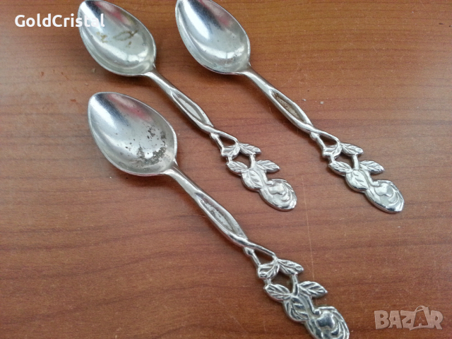 Стари лъжички за кафе, снимка 2 - Антикварни и старинни предмети - 36471434