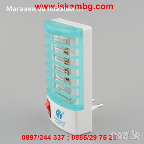 LED мини нощна лампа против комари, снимка 6 - Други стоки за дома - 28857790