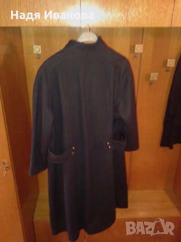 Луксозно зимно дамско палто в тъмносиньо, снимка 2 - Палта, манта - 26915909