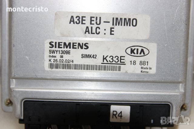 Моторен компютър Kia Rio (2000-2005г.) 5WY1309E / K33E 18 881 / K33E18881 / SIMK42, снимка 2 - Части - 43085715