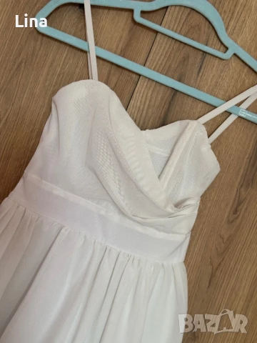 Рокля с черна бродерия, снимка 2 - Рокли - 51215973