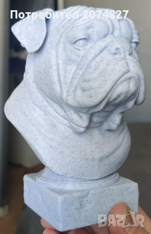 Фигурка English Bulldog Bust / Английски бюст статуетка, снимка 3 - Статуетки - 53509355