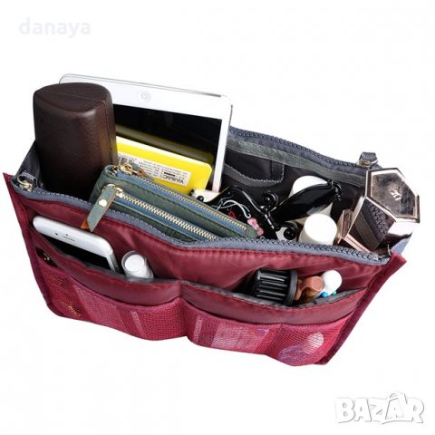 1175 Органайзер за дамска чанта несесер козметичка, снимка 2 - Портфейли, портмонета - 33121631