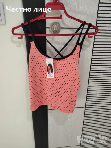 Продавам оранжев потник с презрамки, снимка 2 - Потници - 50831265