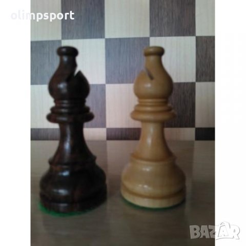Дървени шахматни фигури Оригинални. Изработка - индийски палисандър. Дизайн Стаунтон 6, утежнени в о, снимка 5 - Шах и табла - 37591994