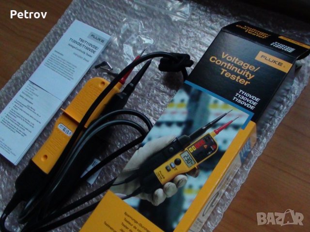 FLUKE T150 VDE - ЧИСТО НОВ PROFI Voltage Tester 6 - 690 V AC/DC Електроизмервателен Уред / GERMANY !, снимка 10 - Клещи - 43256262