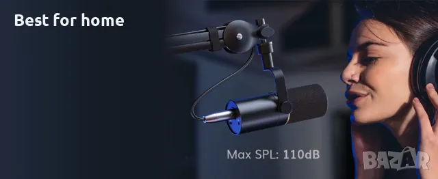 Динамичен микрофон TONOR TD510 USB/XLR, снимка 12 - Микрофони - 50158315