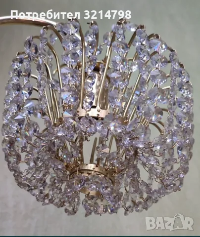 Чешки кристален аплик Preciosa, снимка 4 - Лампи за стена - 47264111