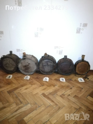 Стари бъкели изработени от различни бъчвар в различни години. , снимка 2 - Антикварни и старинни предмети - 52160400