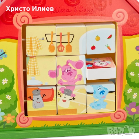 Melissa and Doug Дървена къщичка с активности Загадките на Блу, снимка 4 - Образователни игри - 52196232