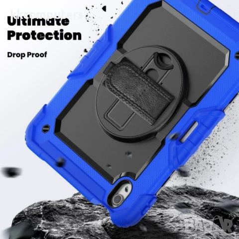 Apple iPad Air 11 2024 Silicone Hybrid PC Tablet Case /Shoulder Strap Удароустойчив Калъф и Протекто, снимка 3 - Калъфи, кейсове - 51025510