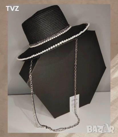 Летни шапки черна, бяла, розова, бежова , снимка 11 - Шапки - 50869633