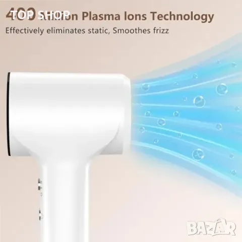 Нов Мощен йонен сешоар 110,000 RPM – бързо сушене и нисък шум за коса, снимка 7 - Сешоари - 49239275