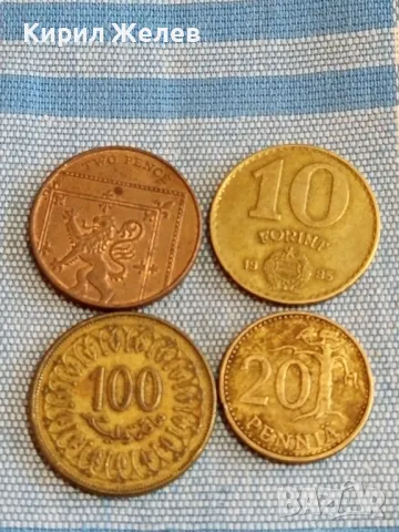 Четири монети от цял свят ФИНЛАНДИЯ, УНГАРИЯ, АНГЛИЯ за КОЛЕКЦИЯ 41988