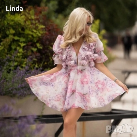 Разкошна рокля на цветя, снимка 2 - Рокли - 51669587