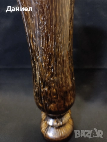 Стара каталинова ваза , снимка 3 - Антикварни и старинни предмети - 53399396