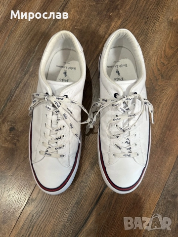 Polo by Ralph Lauren мъжки кожени сникърси/маратонки 45 номер, снимка 3 - Маратонки - 52858134