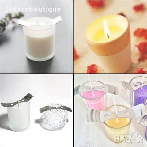 Фитил за свещ с държач 9 см/ 12 см/ 15 см / 20 см - 10 бр /комплект , снимка 5 - Други - 34632376