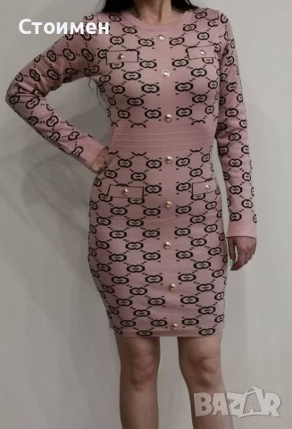 Страхотни рокли-еластично плетиво, снимка 4 - Рокли - 38474668