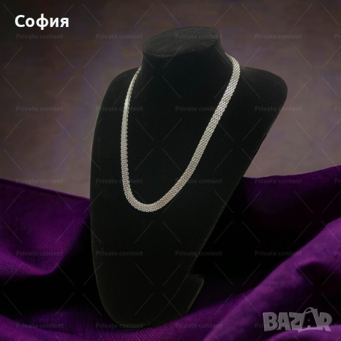 Унисекс колие ланец Trussardi със съвременна оплетка от медицинска стомана, снимка 1