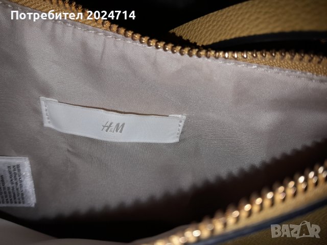 Нова! Дамска чанта H&M цвят горчица, снимка 3 - Чанти - 40242521