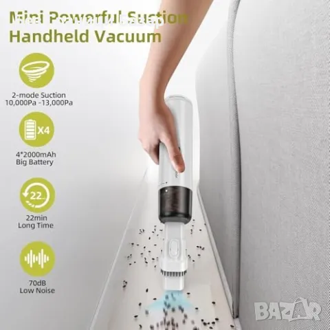 Нова Мощна Безжична Прахосмукачка Chuboor 6 в 1 с LED и Двойно Засмукване, снимка 2 - Други стоки за дома - 48924244