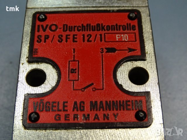 Хидравличен клапан Vogele SP/SFE 12/1, снимка 3 - Резервни части за машини - 32821680