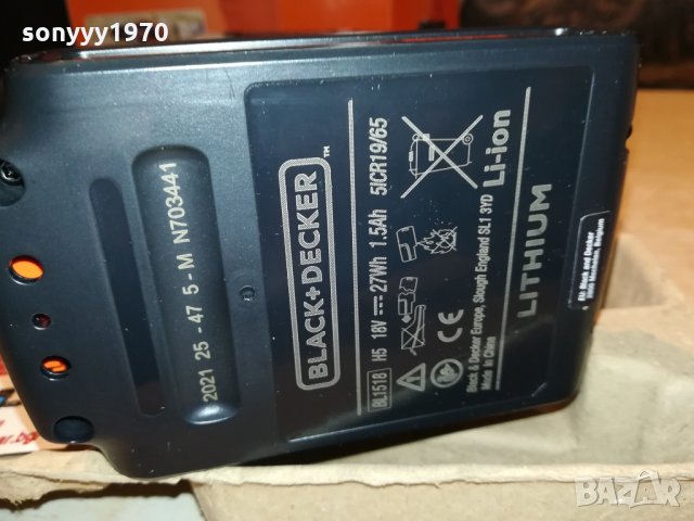 BLACK DECKER LITHIUM 2401221952, снимка 8 - Винтоверти - 35548957