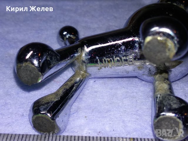 UMBRA Стара Маркова КАНАДСКА КОЛЕКЦИОНЕРСКА МЕДНА НИКЕЛИРАНА ФИГУРКА на ФРЕНСКИ ПУДЕЛ КРАСИВА 41413, снимка 3 - Колекции - 43650985