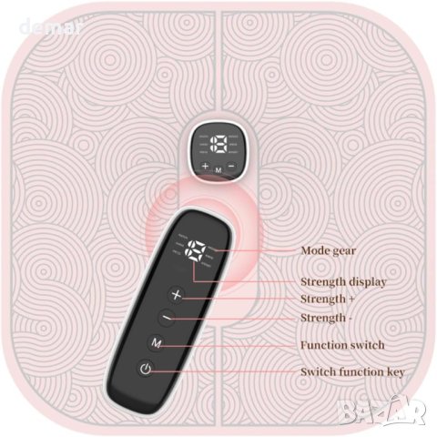 Сгъваема преносима електрическа постелка масажор за крака, розова, снимка 3 - Други стоки за дома - 43173312