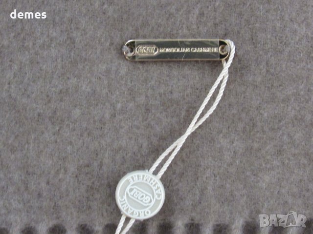  Фин шал 100% кашмир, кафяв, Монголия, снимка 5 - Шалове - 27889999