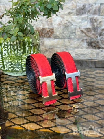 колани от естествена кожа в кутия  valentino garavani hermes guess chanel, снимка 4 - Колани - 50776378