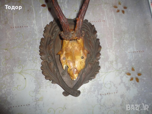 Уникален немски ловен трофей дърворезба 8, снимка 3 - Антикварни и старинни предмети - 43728551