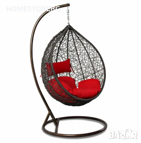 🌿 Градинска люлка от PVC ратан – Елегантност и комфорт за вашето външно пространство! 🌿, снимка 2 - Градински мебели, декорация  - 50209550