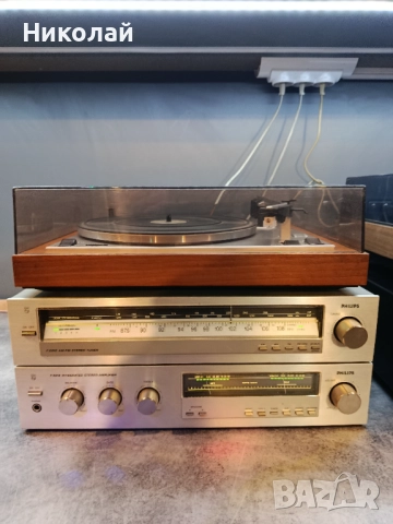 Комплект Philips F4212 Philips F2212 + грамофон, снимка 2 - Ресийвъри, усилватели, смесителни пултове - 52481112