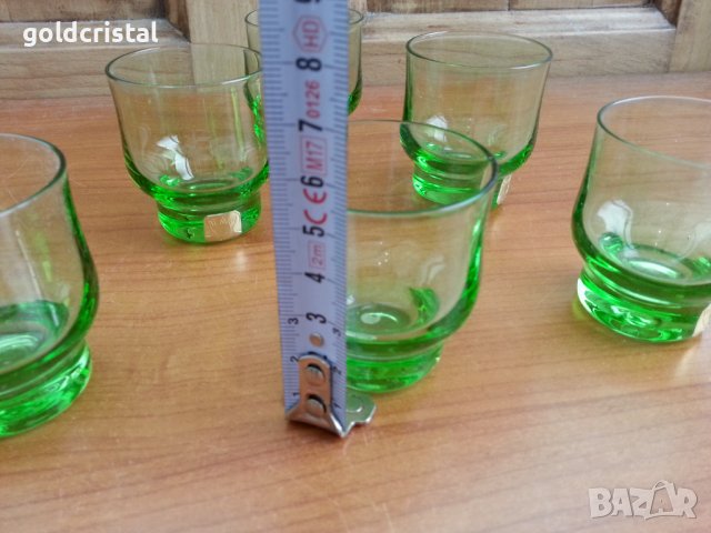 Стъклени чаши чашки цветно стъкло, снимка 3 - Антикварни и старинни предмети - 36770502