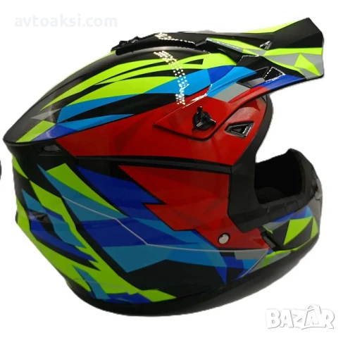 Каска Крос Мотор/Скутер/Бъги/Вело/АТВ -YF04, снимка 4 - Аксесоари и консумативи - 50820428