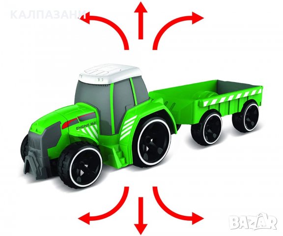 SILVERLIT ТРАКТОР С РЕМАРКЕ 81490, снимка 3 - Влакчета, самолети, хеликоптери - 34928248