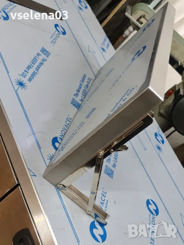 Рафт сгъваем  от неръждаема стомана, снимка 4 - Обзавеждане на кухня - 51421838