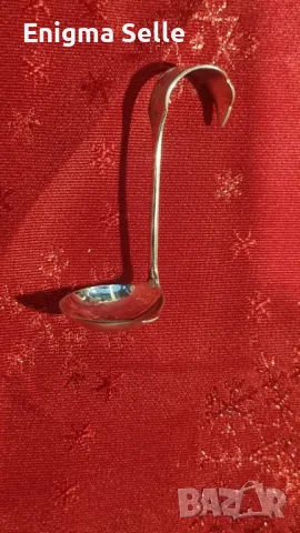 Посребрен мини черпак за сметана/мляко , снимка 4 - Прибори за хранене, готвене и сервиране - 50180518