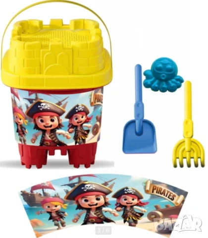 Квадратна кофичка за пясък, 5 части, снимка 5 - Други стоки за дома - 50835468