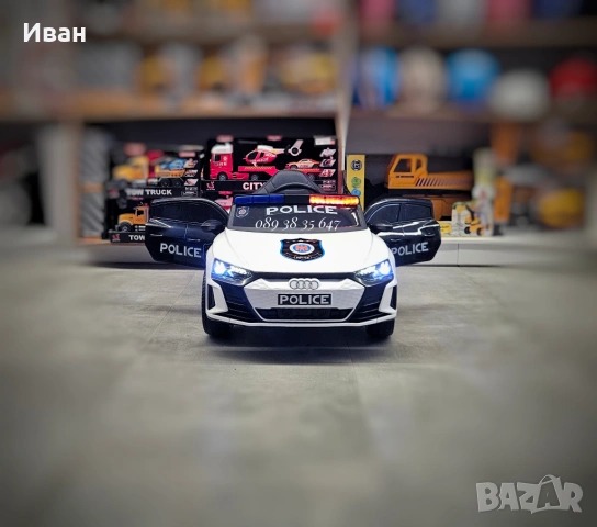 ТОП ЦЕНА!НОВО!Акумулаторна кола AUDI POLICE с 12V батерия,EVA ГУМИ,USB, снимка 5 - Коли, камиони, мотори, писти - 51372689